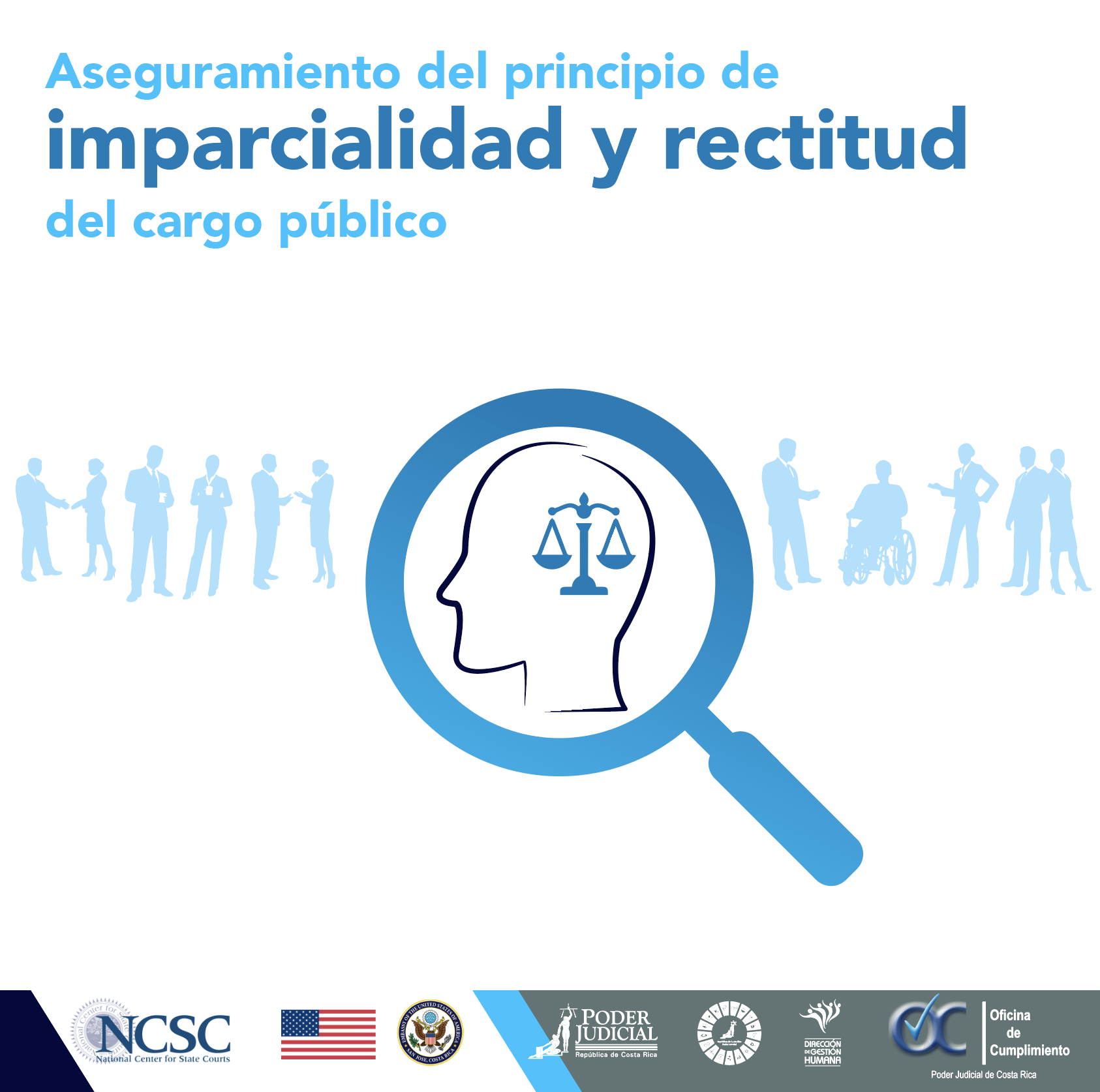 Infografía sobre el aseguramiento del principio de imparcialidad y rectitud del cargo público